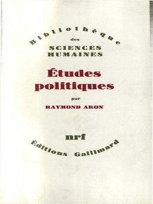 cover image of Études politiques